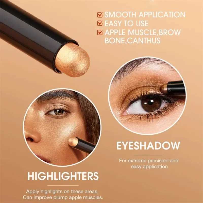 1PC Waterproof Lescent Eyeshadow Pencil Stick 16 Colors Lasting Glitter Shimmer Eye Shadow Highlighter Pen Eyes Makeup ToolsW250217