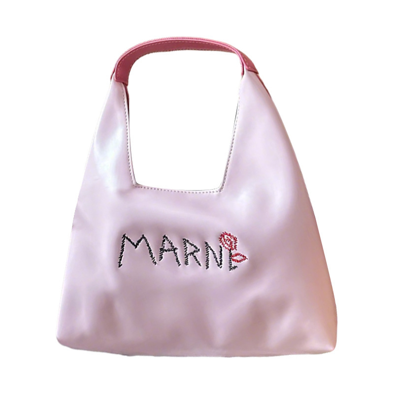 Bag Internet Celebrity's Same Sweet And Cute Letter Color Blocked Handbag, Hand-Held Crossbody Bag, Children's Bag 2025 New Model