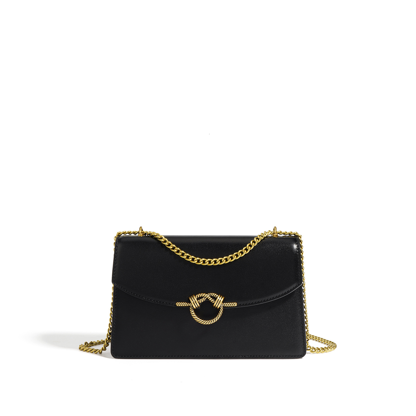 Bag New Classic Leather Small Square 2025 Early Spring Simple Commuting Versatile Single Shoulder Crossbody Chain Bag