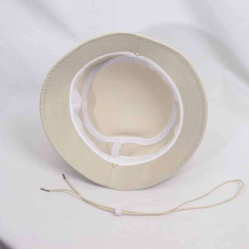 Four season cotton mens bucket hat large size XXL big head fisherman hat casual high-quality and fashionable W250217