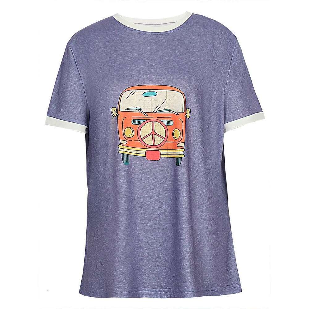 Plus Size 2024 New Women's Casual Loose T-Shirt Pullover Printed Tops Best Choice For Summer