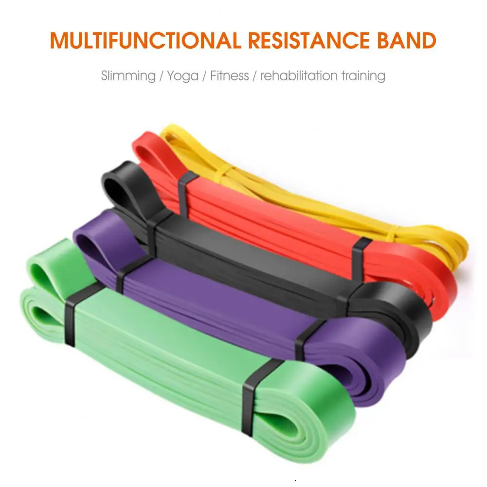 2m Resistance Band Natural Latex High Elasticity Pull Up Assist Gym Strength Training Exercise Elastic Fitness Bands 250213