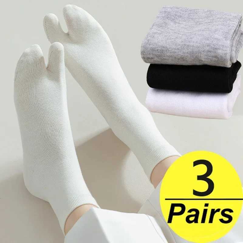 Fashion Japanese Style Tabi Toe Socks for Men Women Summer Fiber Two Finger Socks Kimono Flip Flop Sandals Split Tabi Toe Sock W250217
