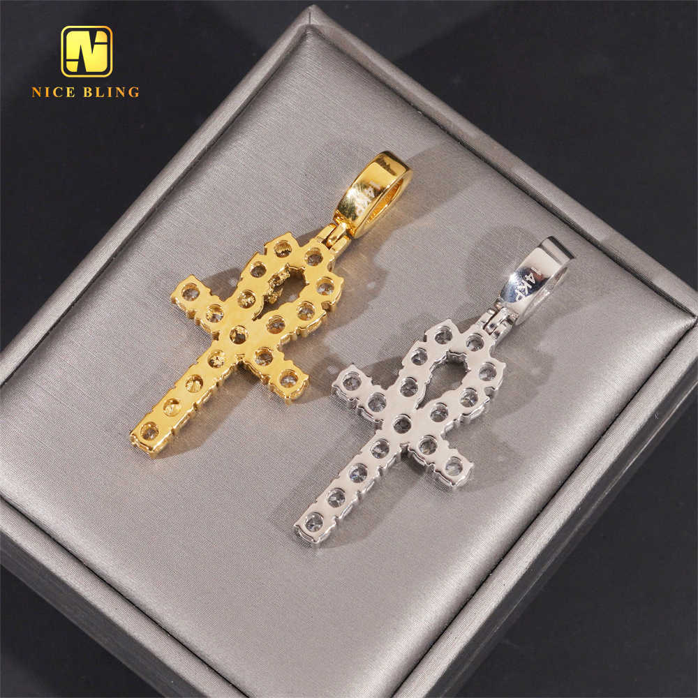 2025 Gift Wholesale Price Custom Hip Hop Jewelry Iced Out Cross Pendant Stainless Steel With Cubic Zirconia Diamond Pendant