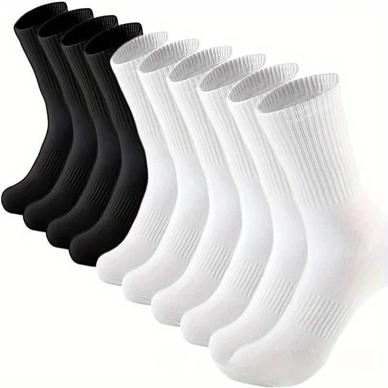0 Pairs Solid Color Socks Black White Multiple Style Soft Breathable Sports Ankle Mens Womens Summer Autumn Business Socks W250217