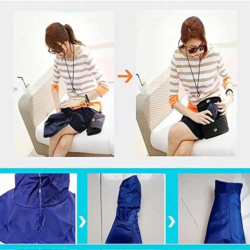 Polyester Womens Hats Portable Waterproof Wide Brim Bucket Hat Waterproof Rain Hat W250217