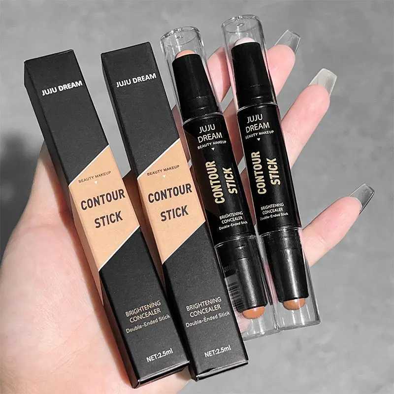 Double-headed Contouring Stick Dual-purpose High-light Trimming Stick 3D Contour Nose Shadow Facial Shape Brighten TrimmingW250217