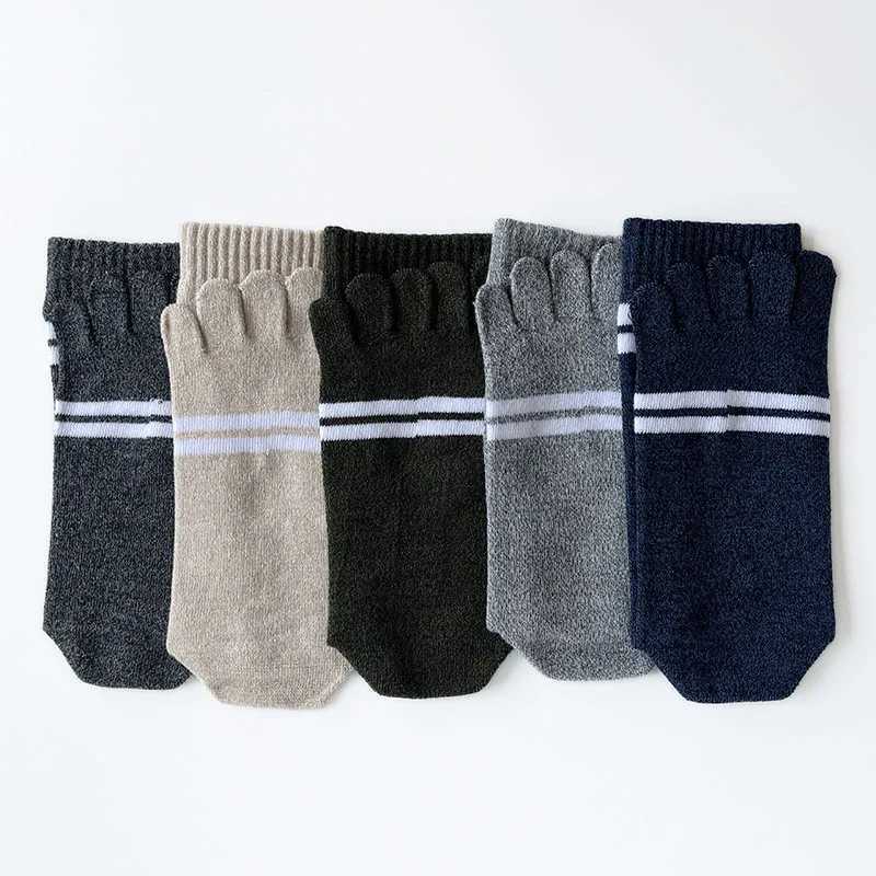 Long five finger mens long socks made of pure cotton absorb sweat keep warm retro business party dress shoes and socks for gentlemen W250217