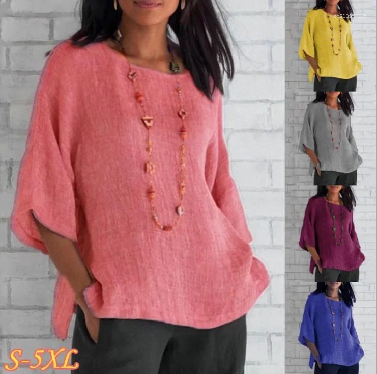 Men's T Shirts Round Neck Cotton And Linen Shirt Top Will Be Shipped On The Same Day Dropship Wholesale