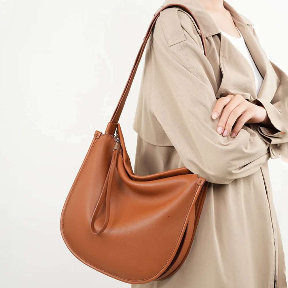 All-Match Women Shoulder Fashion Soft Handbag Crossbody Women's Casual More Pockets Leather Bag For Work