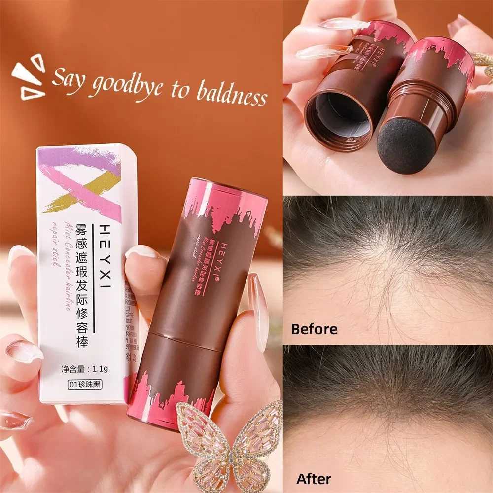 Waterproof Hairline Powder 2 Color Hair Roots Supplement Natural Black Brown Eyebrow Shape Supplement Stick Shadow Filler PowderW250217