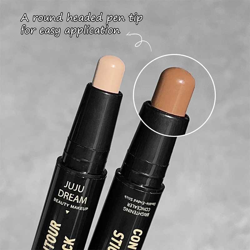 Double-headed Contouring Stick Dual-purpose High-light Trimming Stick 3D Contour Nose Shadow Facial Shape Brighten TrimmingW250217