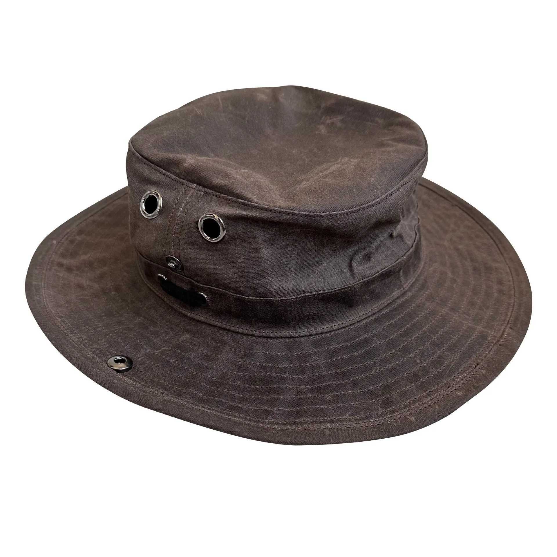 New Oil Wax Dorfman Hat Water Resistant Cotton Wide Brim Bucket Hat for Men Women Outdoor Hiking Beach Fishing Sun Hat W250217