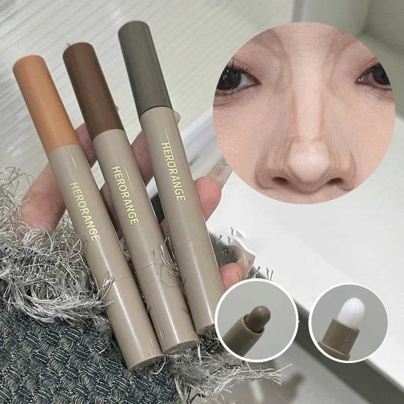 Double-ended Dual-purpose High-light Trimming Stick with Brush Natural Three-dimensional Nose Bridge Shadow Contouring StickW250217