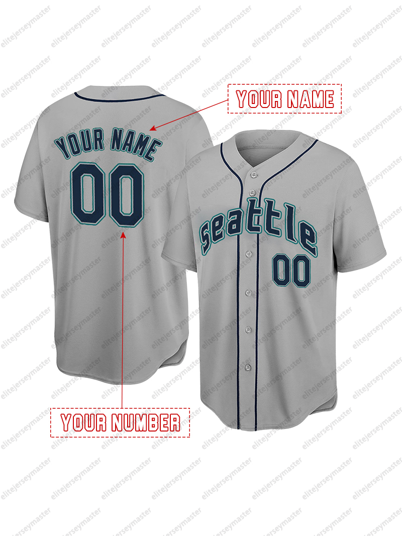 Ichiro Suzuki Custom Baseball Jersey Stitched Personalized Ken Griffey Jr. Customized Jerseys Custom Any Number Name