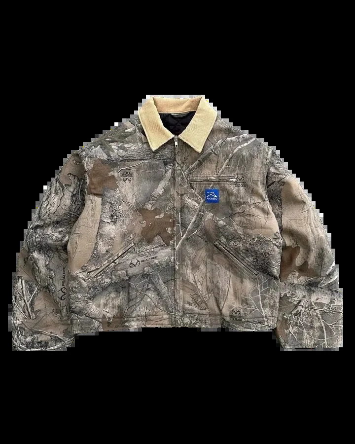 Jacket Clothes for Men Harajuku Retro Hip Hop Camouflage Graphics Oversized Sweatpants Long Sleeve Jackets Coat Tracksuit Men 250120