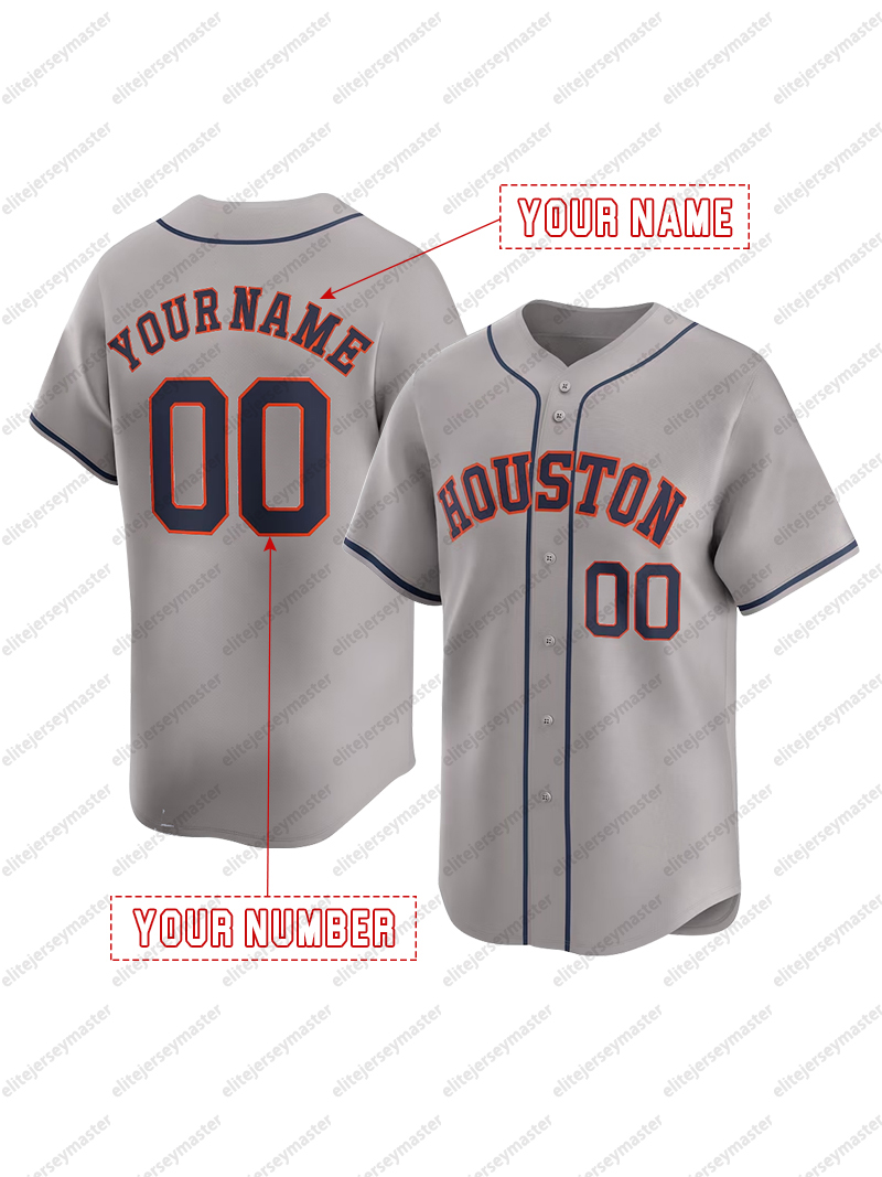 Jose Altuve 27 Personalized Custom 2025 City Connect Baseball Jersey 44 Yordan Alvarez 34 Nolan Ryan 7 Craig Biggio Tucker Customized Jerseys Custom A