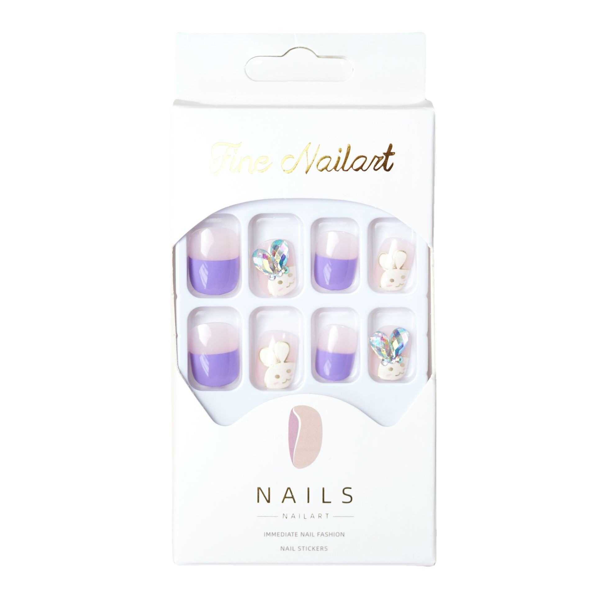 False Nails Z-344 Fragrant Potato Rabbit False Nail Rabbit Wearing Nail Patch Nail Patch Wearing Nail Patch H25215
