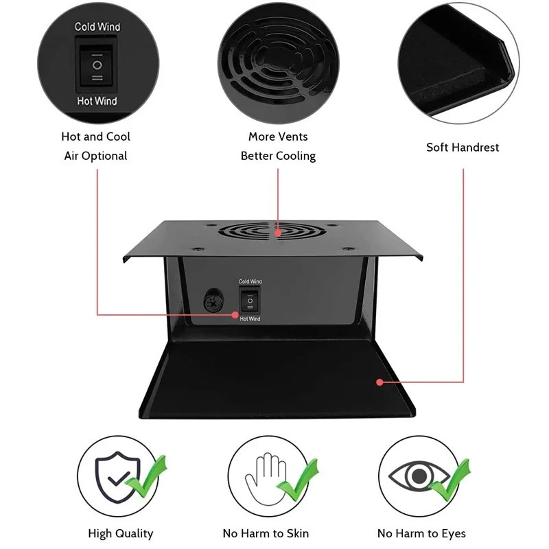 Polishing Nail Dryer Air And Cold Air Professional Dry Glue Professional Nail Enhancement Tool Art Gel Dryer Nail Salon 250214