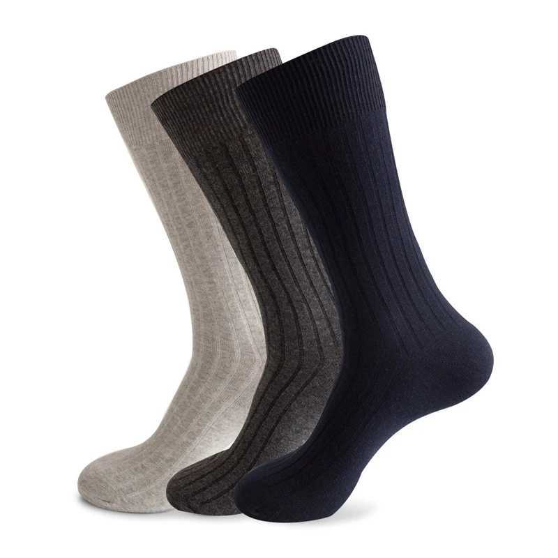 Man Long Socks Plus Combed Cotton Striped Business BreathableDeodorant Party Dress Large Size Formal Socks Gentleman EU45-50 W250217