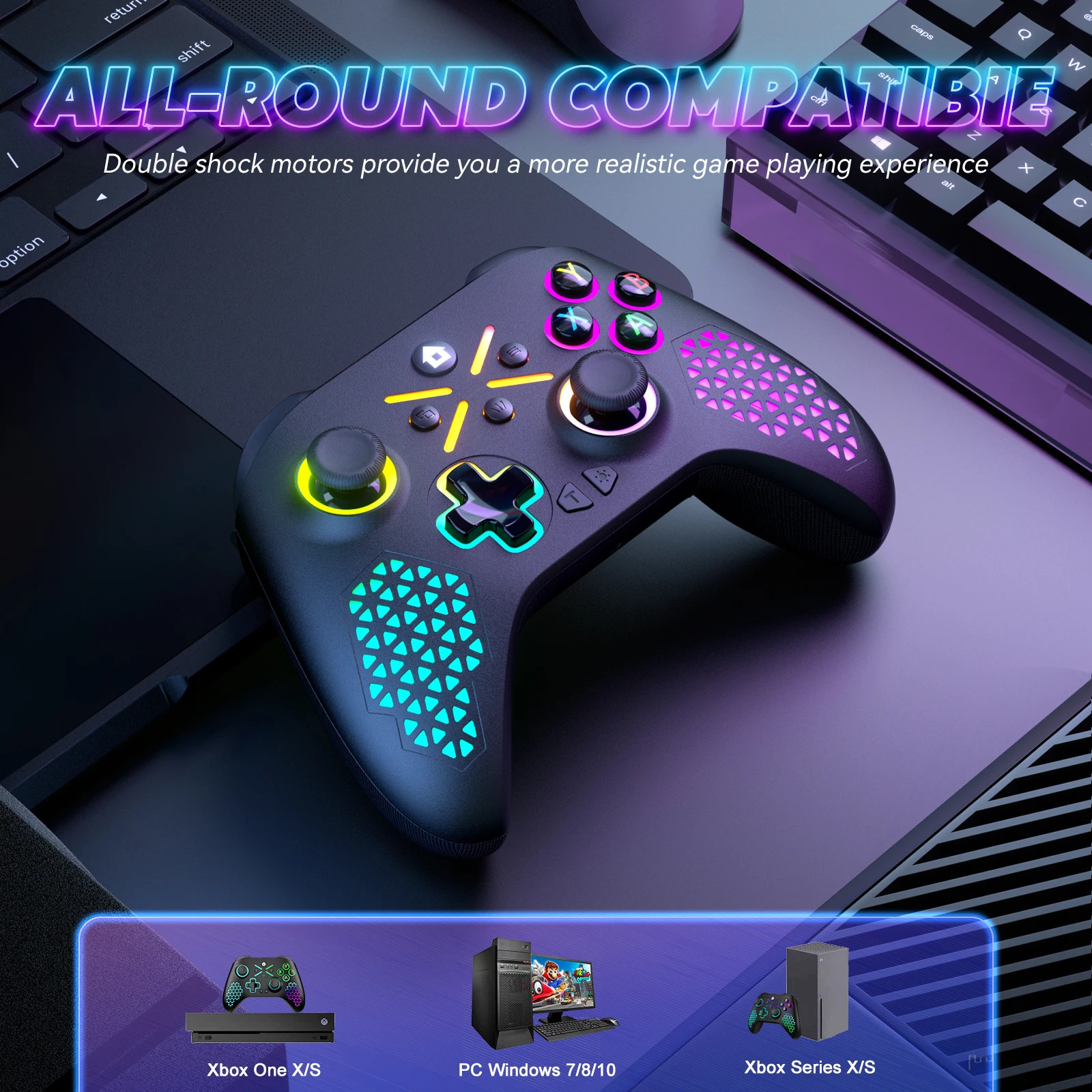 Wireless Gamepad For Xbox One Xbox Seris S Xbox Series X Console Win 7 8 10 Dual Vibra With Six Axis Gyroscope Game Controller 250221