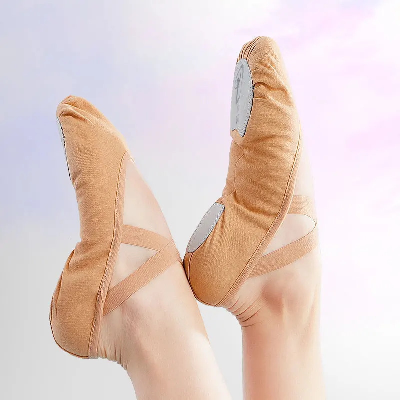 Women Ballet shoes Dance Adult Children Ballet Slippers Soft Sole Professional Canvas Dance Training Shoes for Ballet 250214