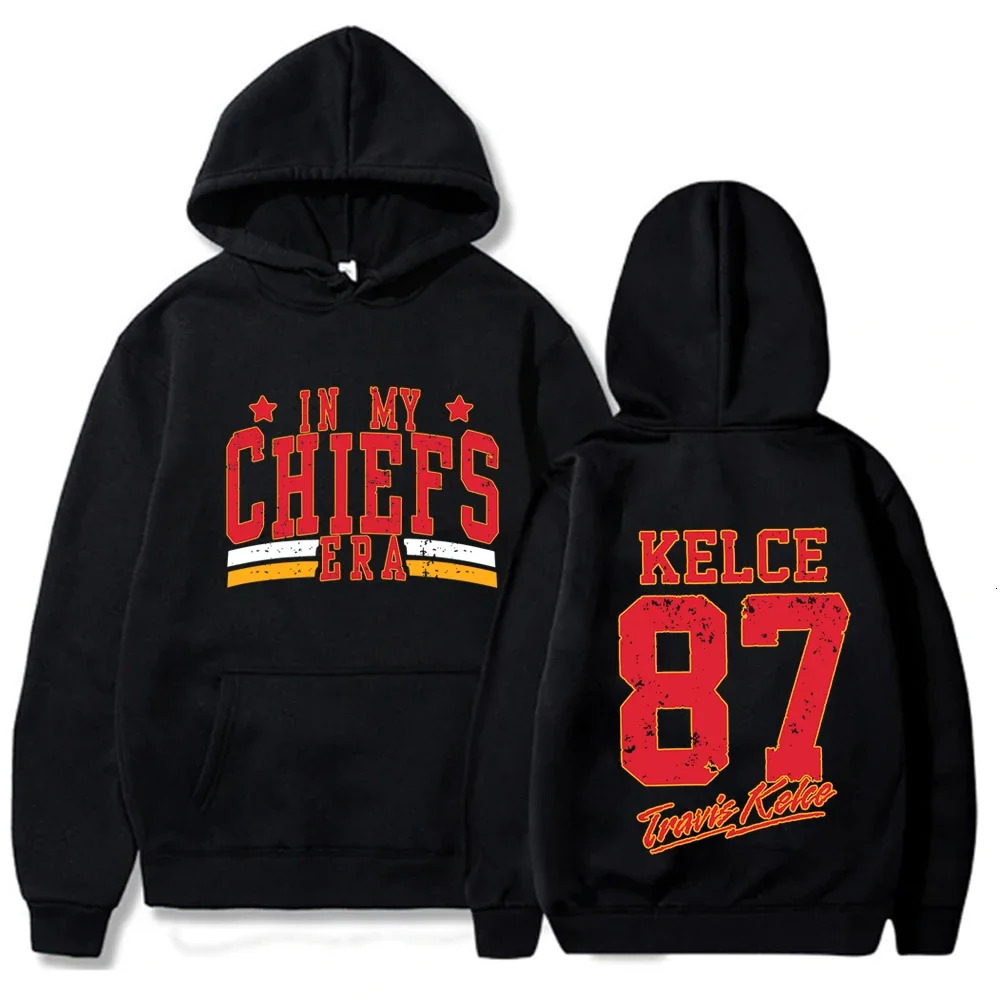 Retro in My Chiefs Era Sweatshirt Kelce 87 America The Eras Tour Pullover Streetwear Coats 250214