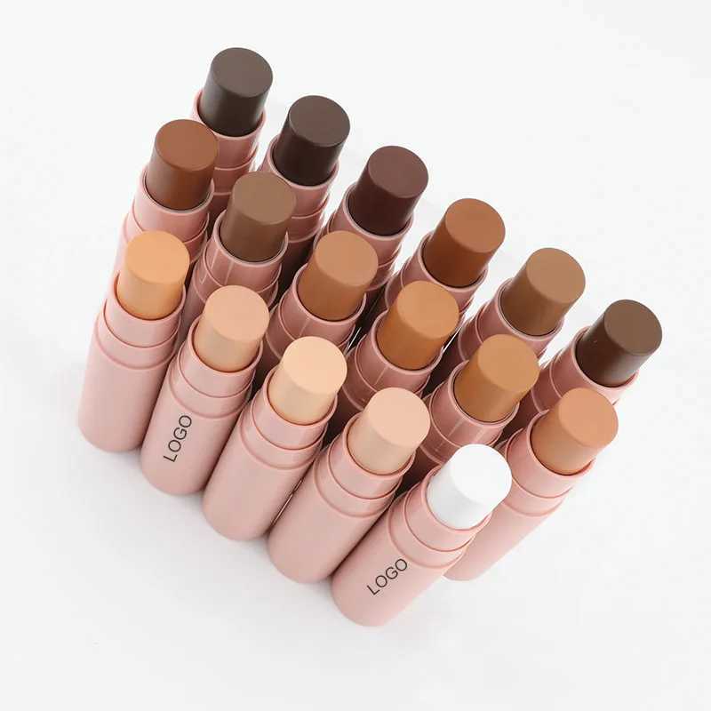 Contour Stick With Brush Contour Pen Waterproof Matte Finish Highlighters Shadow Contouring Pencil Cosmetics Print BulkW250217