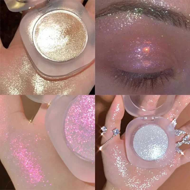 Moonlight Eyeshadow Palette 4 Colors Highlighter Makeup Facial Bronzers Face Contour Shimmer Powder Highlighter CosmeticsXJ250217