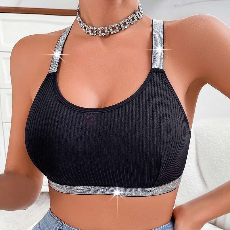 Sexy Ribbed Sportswear Fiess Women Underwear Yoga Tanks Top Backless gerie Lady Bras Comfortable Push Up Chic Bralette