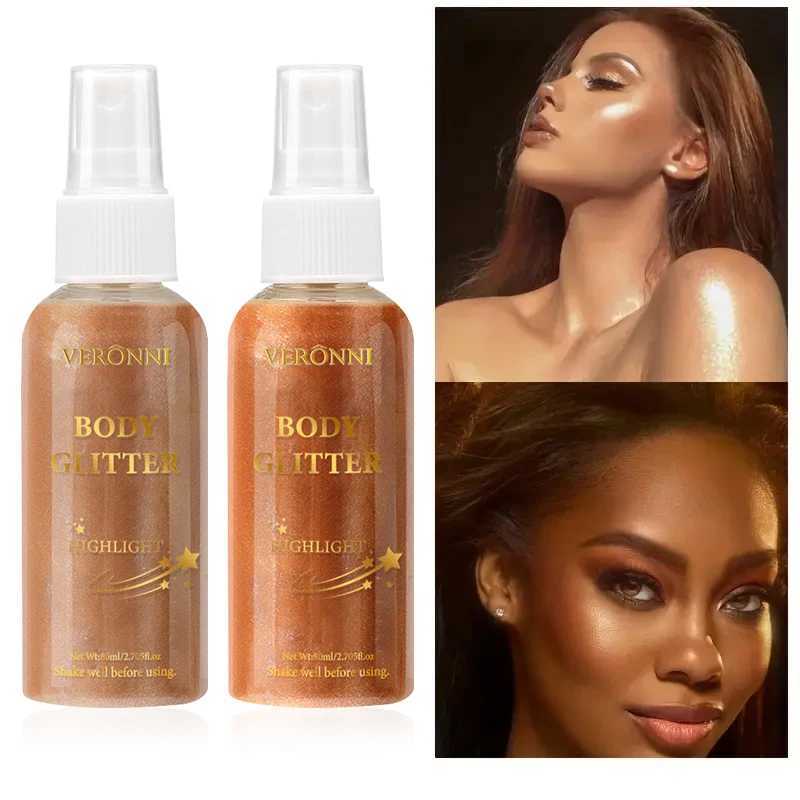 4 Colors Liquid Highlighter Makeup Body Glitter Face Luminizer Smooth Liquid Shine Shimmer Glow Foundation Glitter Body MakeupXJ250217