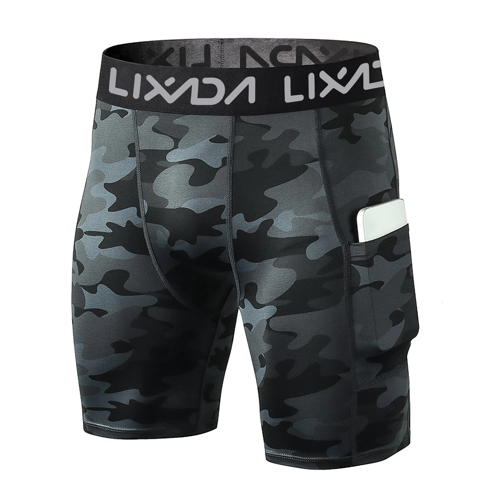 Lixada 3 Pack Men Sports Shorts L Size Active Workout Underwear with Pocket 250214