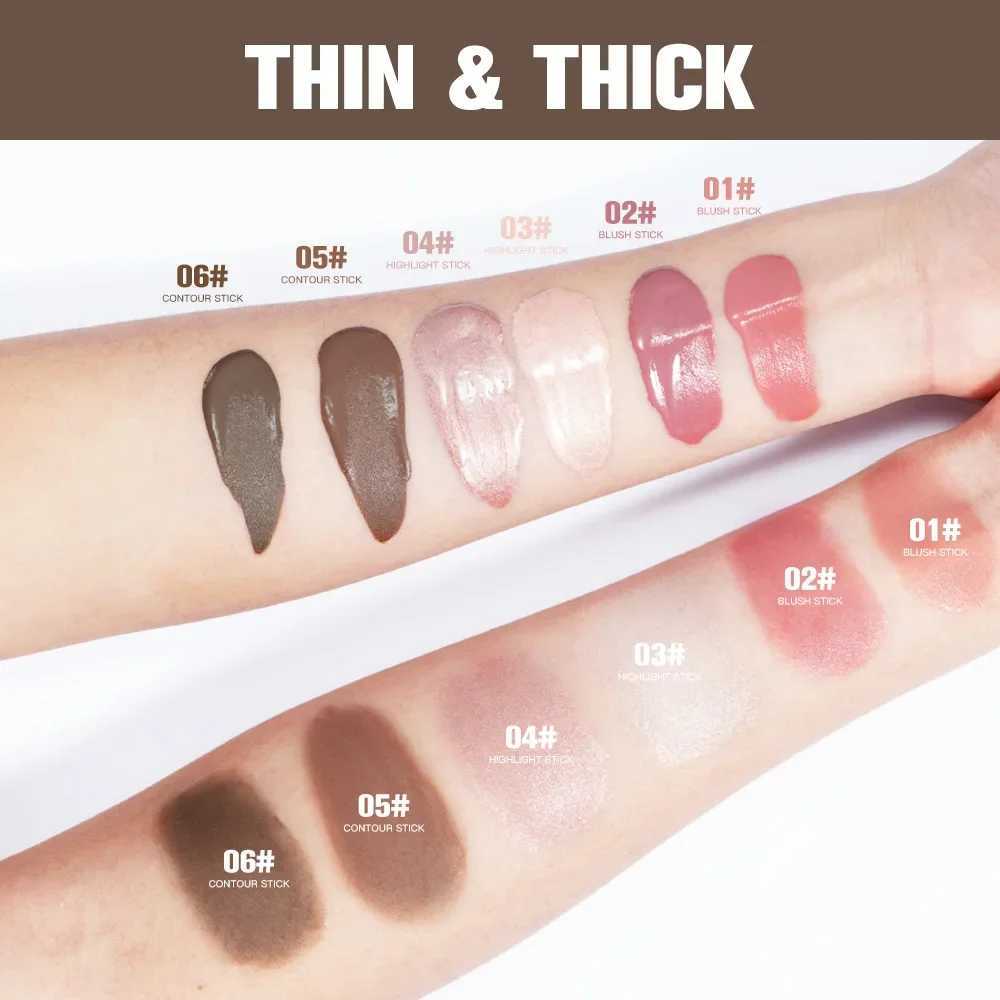 Multifunctional Makeup Pen Liquid B Bronzer Contouring Highlighter Lescent Fine Flash Sponge Tip Beauty Cosmetics StickW250217