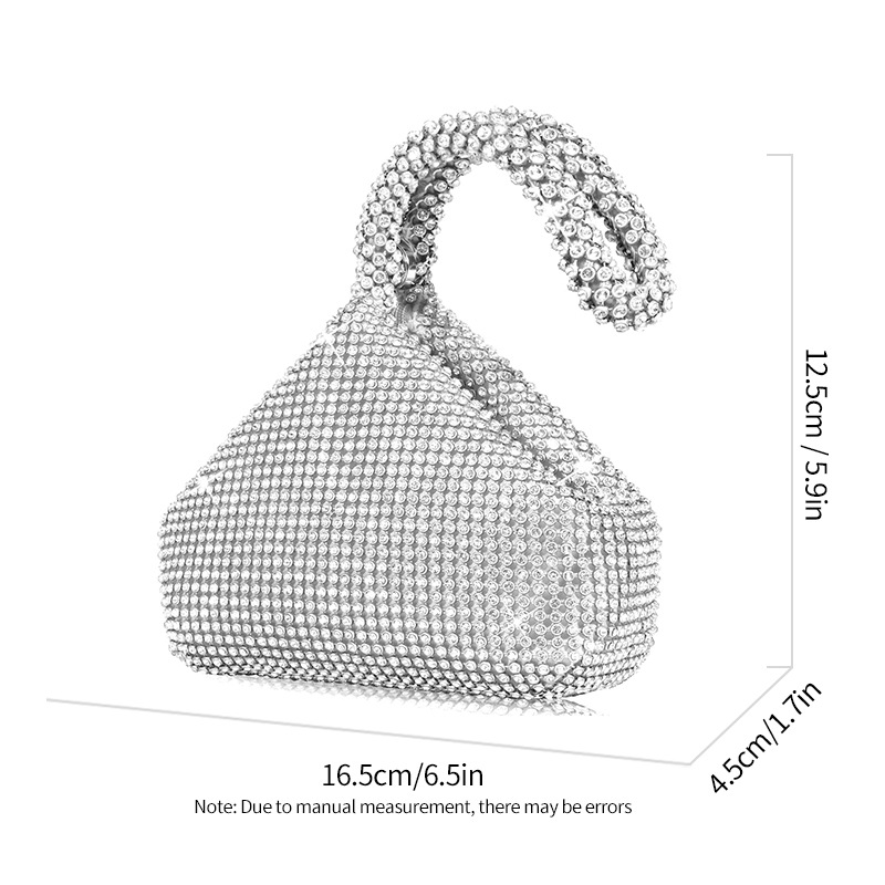 Chic Women's Diamond Evening Handbag Ideal for Glamorous Weddings and Celebrations