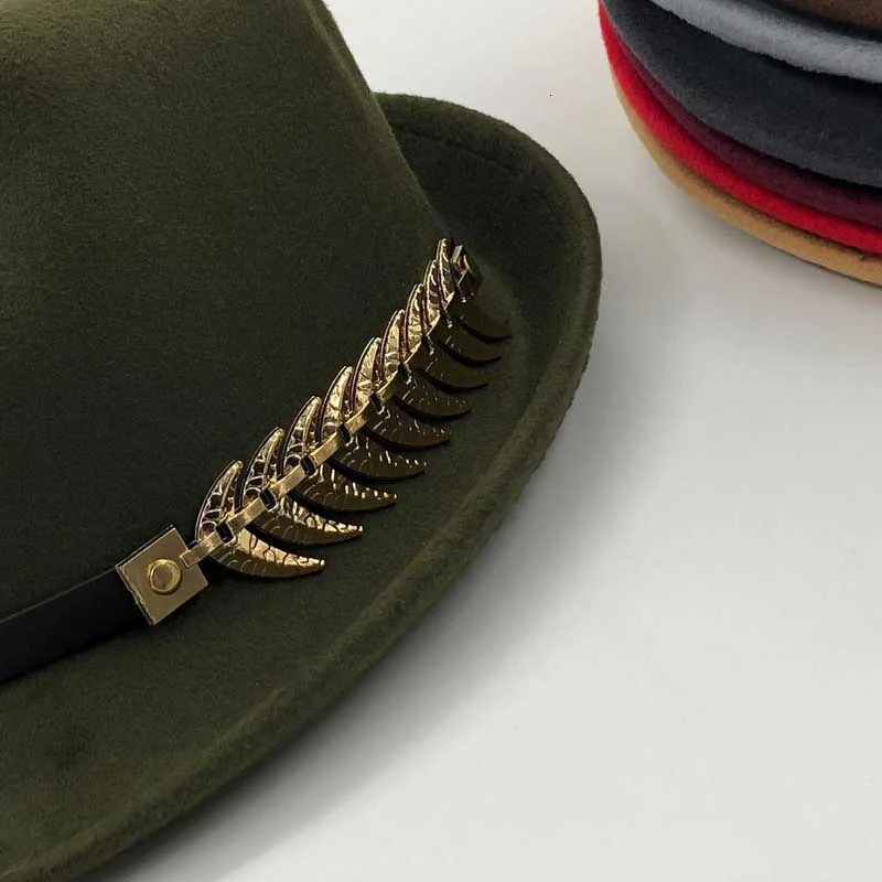 Simple Wool Women Men Fedora Hat For Winter Autumn Elegant Lady Gangster Trilby Felt Homburg Church Jazz Hat 55-58CM adjustable 250214
