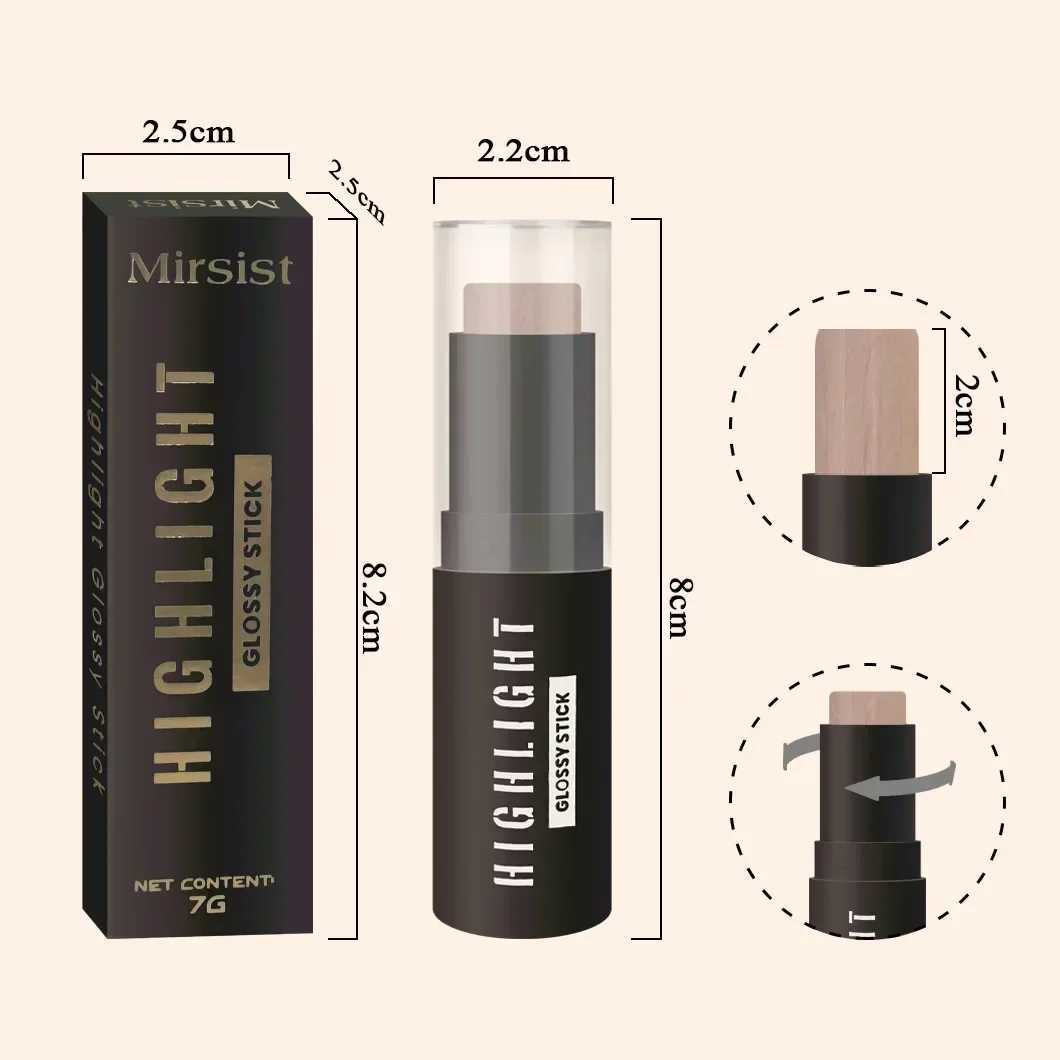 Highlighting Bronzer Stick Face Brightening Highlighter Makeup Concealer Pen Long Lasting Face Nose Shadow Contouring CosmeticsW250217