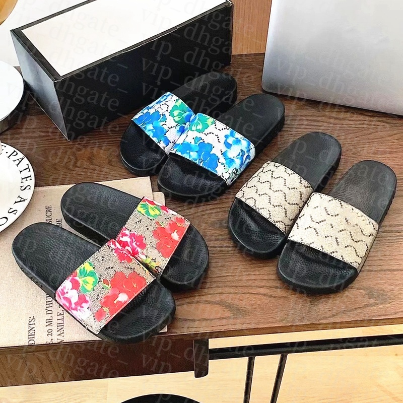 Sac luxe Man sandal famous Designer Woman Floral slides tazz Slipper sandale Flat Flip Flop Casual Shoe Pool sandalen Leather flower snake Summer