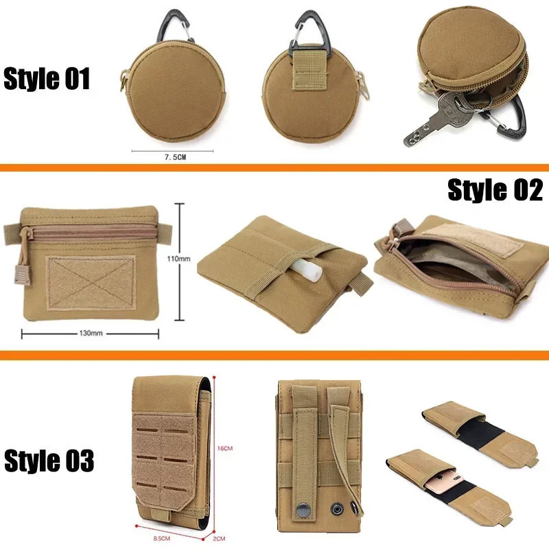 Outdoor sports bag Molle system accessory tactical for easy carrying wearresistant and scratch resistant 250118