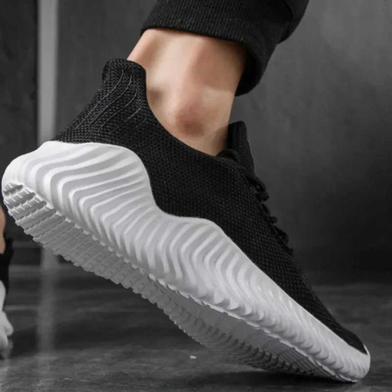 Mens Sneakers White Walking Running Shoes Men Casual Shoes Sneakers for Men Plus Size 49 Mens Tenis Mascino Z250217