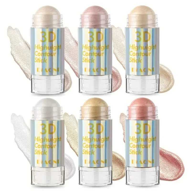 3D Face Brighten Highlighter Stick Bar Cosmetic Face Contour Bronzer Shimmer Highlighter Stick Concealer Cream Makeup ToolsW250217
