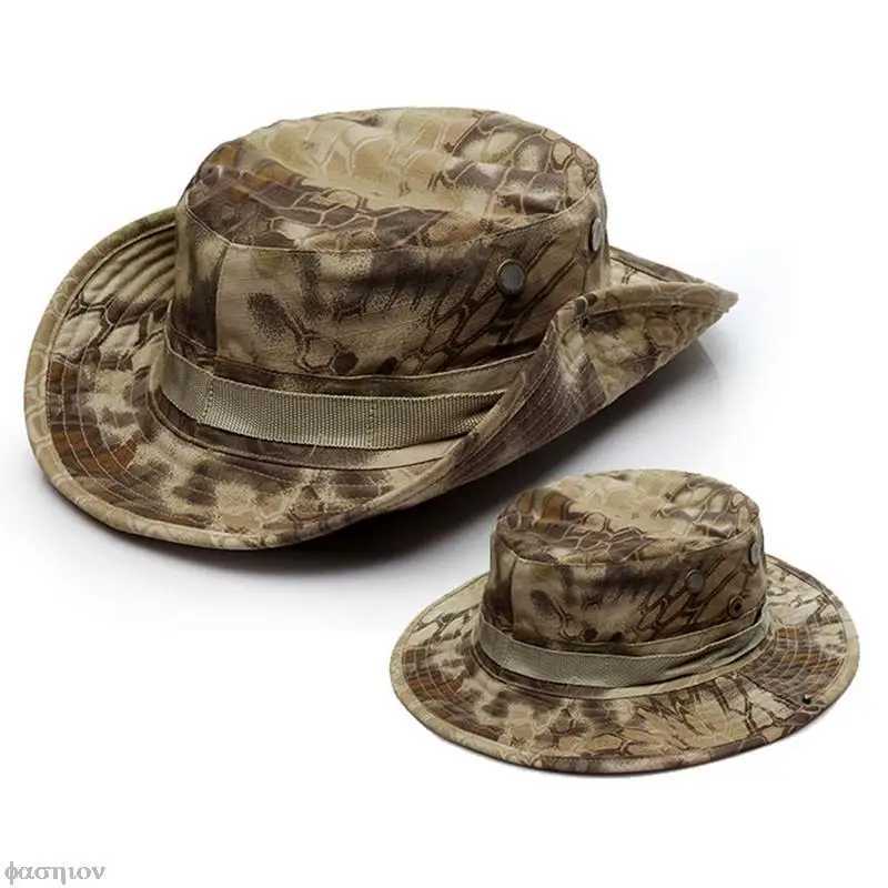 Sunshade Sun Visors bucket tactical hat sports camping hunting hiking Bob wide Brim Bonnie hat summer camouflage fishing hat W250217