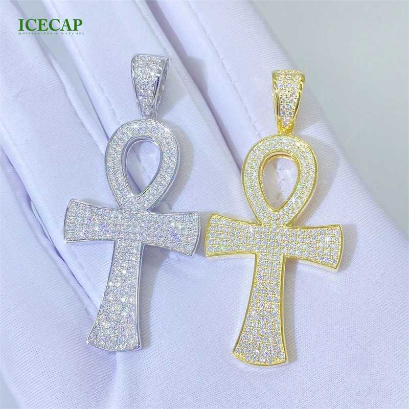 wholesale Cross pendant 925 Sterling Silver VVS D moissanite diamond Pass the diamond test Charm hip hop pendant