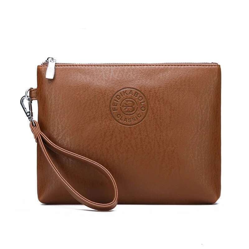New Business Style Men's Clutch Large Wallet Soft PU Leather Male Wristlet Pack Bag Elegant Leisure Stylish Hand Bags Gift Pouch PU
