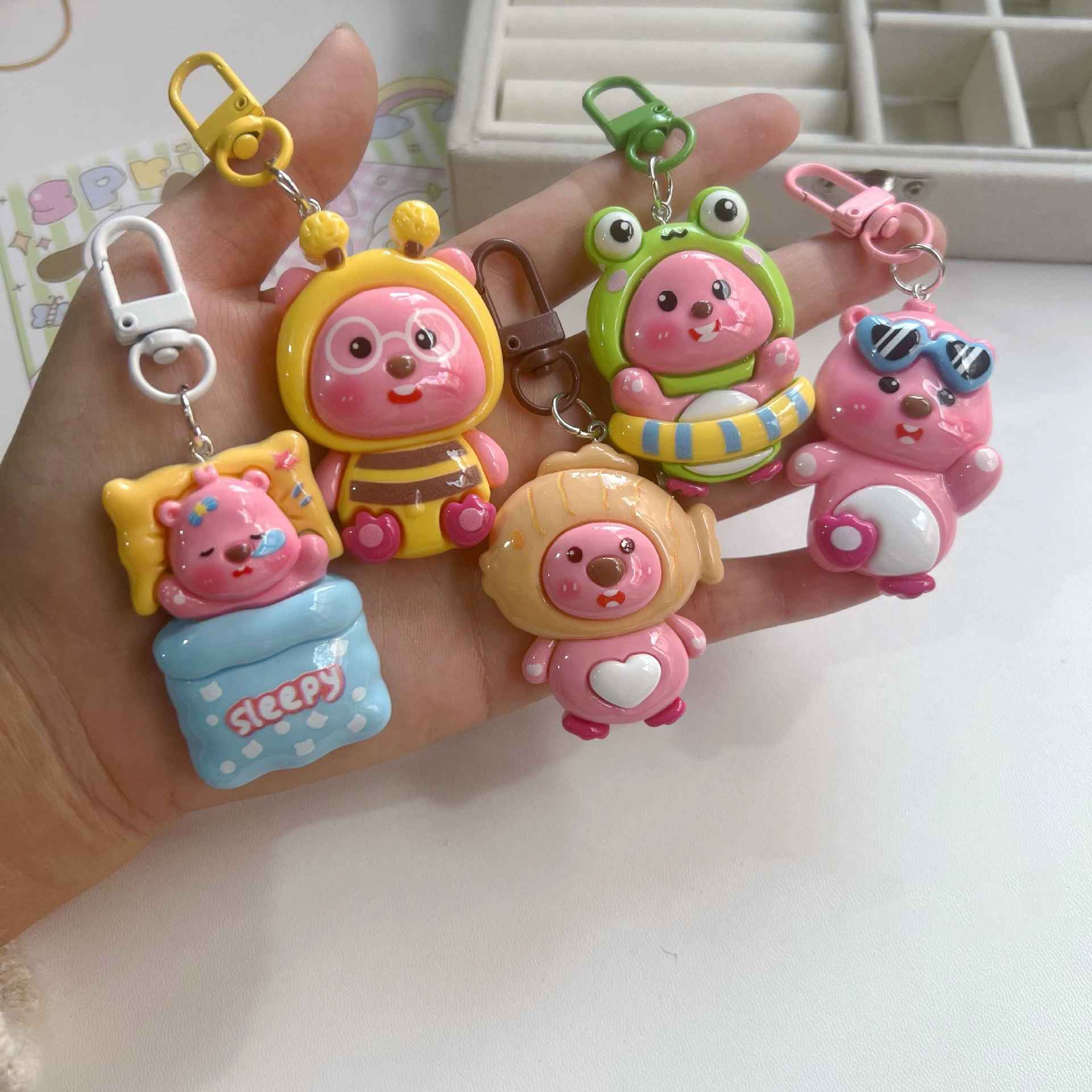 Large size sea carp three-dimensional cross dressing keychain sweet girl best friend couple gift backpack pendant accessory hanging decoration