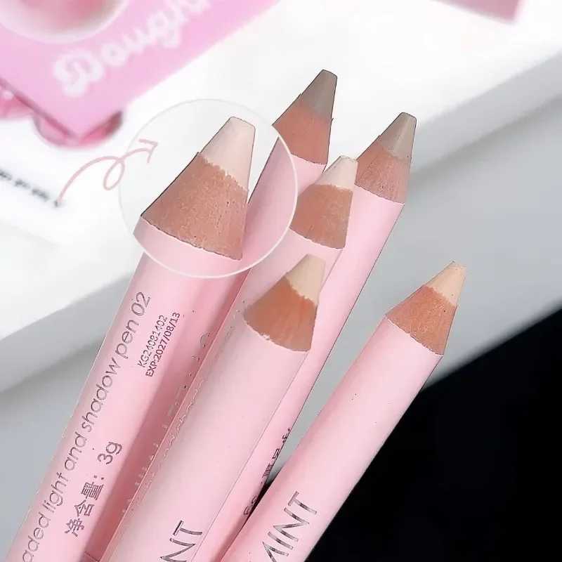 Facial contouring pen long-lasting facial gloss corrector nose shadow carving contour pencil 3D highlight coloring stick makeupW250217
