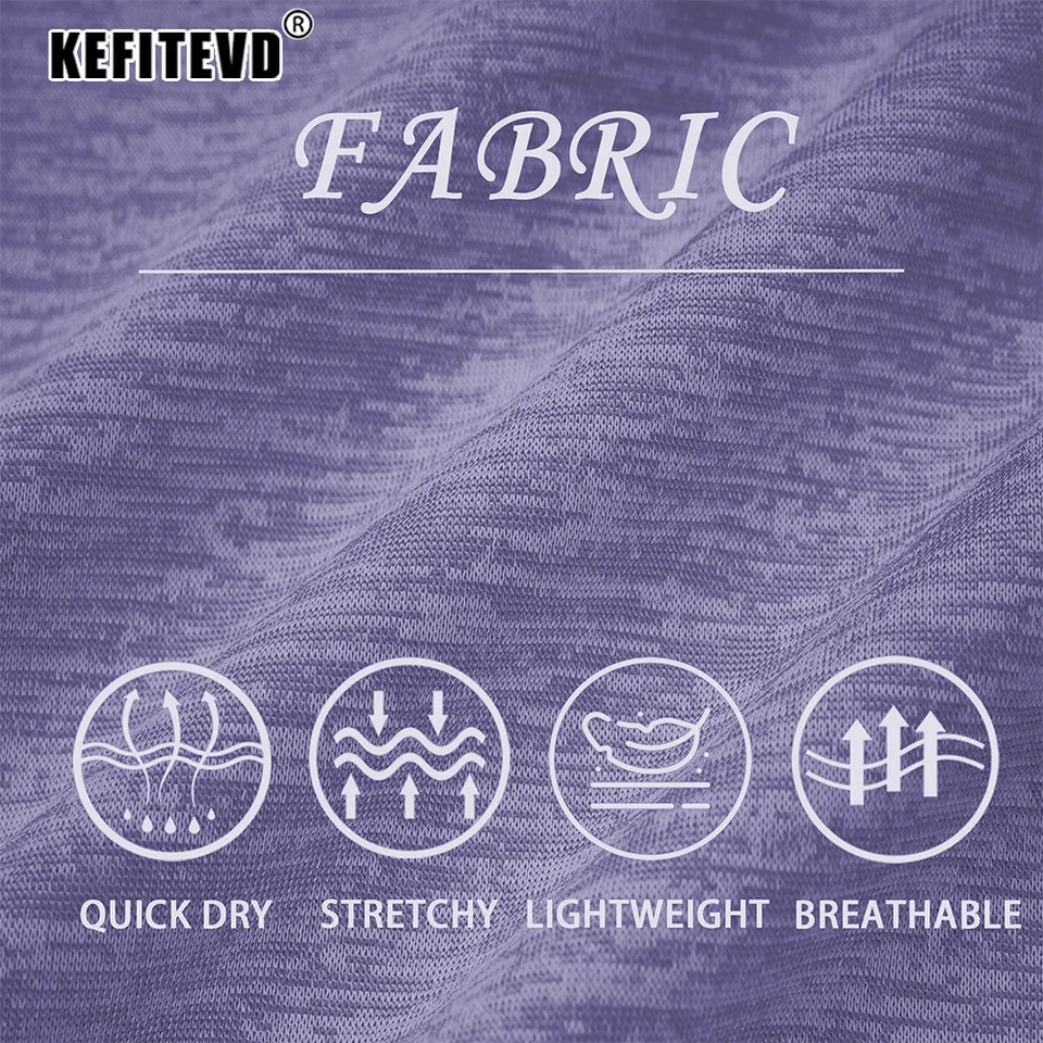 KEFITEVD Short Sleeve T-Shirt Quick Dry Athletic Shirts Womens Casual Workout Gym Yoga Shirt Training Running Jogging T Shirt 250217
