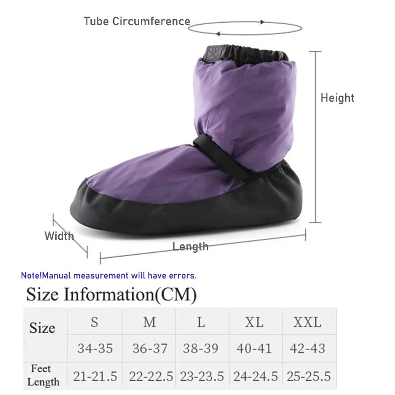 CLYFAN Winter Ballet National Dance Shoes Adults Modern Dance Boot Cotton Warm-up Exercise Warmer Ballerina Shoes 250214