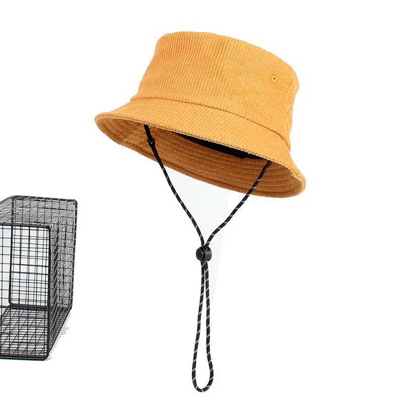 Dad Winter Hat Lady Outdoors Corduroy Bucket Hats Men Big Size Fisherman Hat 54-56cm 56-58cm 58-60cm 60-62cm 62-64cm W250217