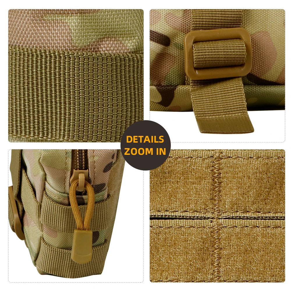 BOOIU Molle Pouches Tactical Admin Pouch Compact EDC Utility Gadget Gear Carry Accessory Belt Hanging Waist Bag 250118