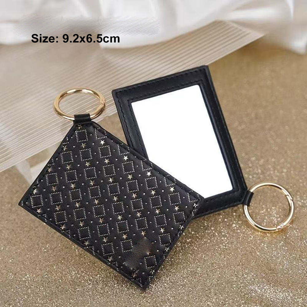 Gold Folding Make Up Compact Portable Hd Make-up Cosmetic Holiday Keyring Mirror For VIP Client